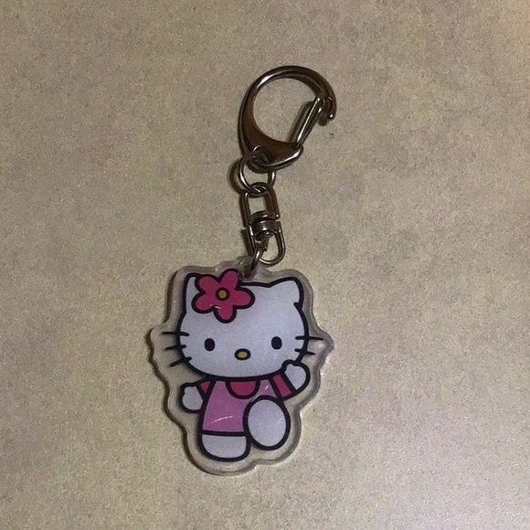 New Hello Kitty 4 Lot keychains pink - Picture 2 of 5